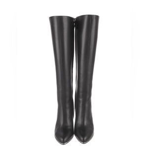 Givenchy Mid-Calf Black Leather Boots Size 5 Worn Once!